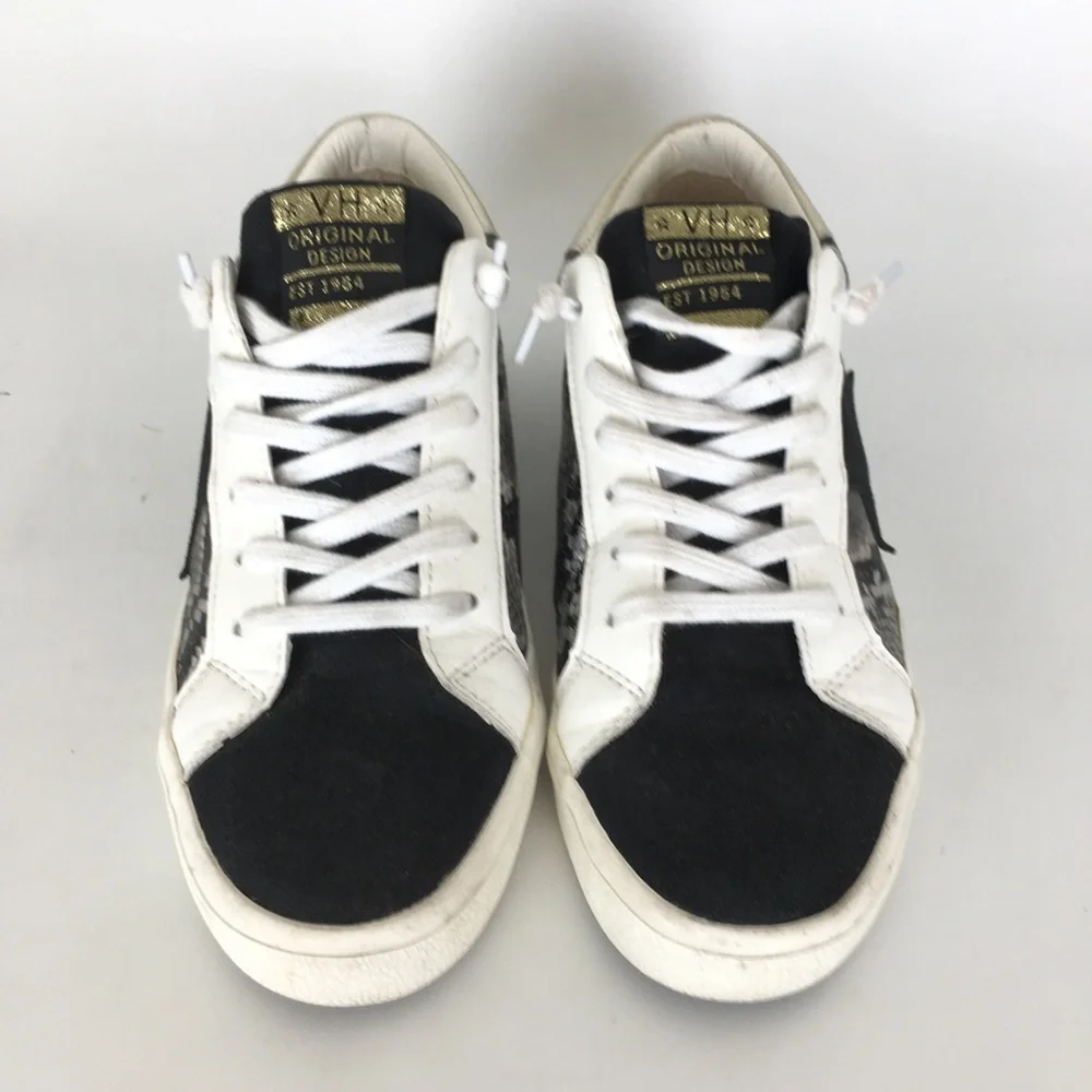 Vintage Havana Sonny Snakeskin Sneaker Shoes Women’s Size 8 Black White